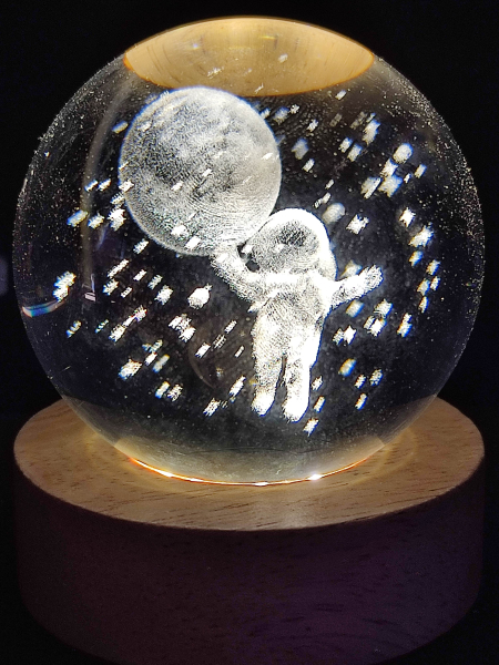 Hologrammkugel - Astronaut - 6cm